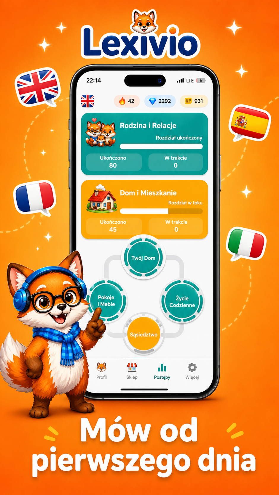 Lexivio learning screen